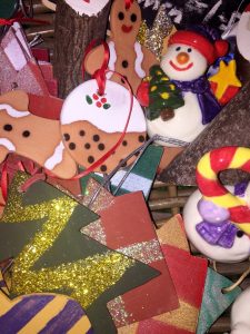 Selection of Christmas decorations